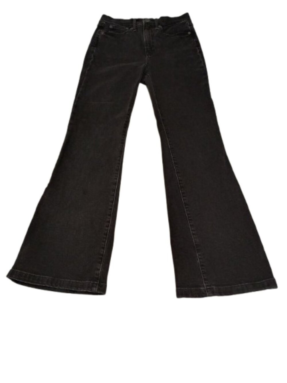Gap High Rise Flare Jeans Absolute Black Women's Size 4